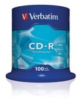 Verbatim CD-R/700MB 80Min 52x Datalife Spdl 100pk