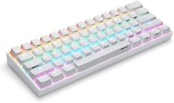 Clavier mécanique Anne Pro 2 Sans fil - Bluetooth - Rétroéclairage RVB - Touches programmables - Blanc