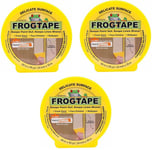 3x FrogTape Delicate Surface Painters Masking Tape Pack Set - Yellow -24mm x 41m