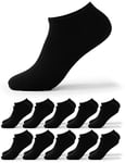 Occulto Chaussettes Basses Homme lot de 10-20 (modèle: Alex) 10 X Noir 39-42