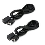 2pcs Mini câble d'extension 6 ft. compatible avec Nintendo NES Classic manette contrôleur