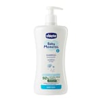 Chicco Shampooing Baby Moments Senza Lacrime, Shampooing pour Bébé sans Parabènes, Non Irritant pour Les Yeux, Ingrédients d'origine Naturelle, Propriétés Hydratantes et Émollientes, 0+ Mois, 500 ML.