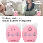 Wireless Audio Baby Monitor Two Way Talk Baby Monitor With Music Pink