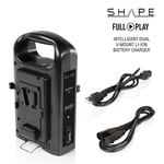 SHAPE Intelligent Dual V-Mount Lithium-Ion Battery Charger