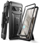 SUPCASE Unicorn Beetle Pro Series Case for Google Pixel 8 Pro with Stand, [Built-in Screen Protector] [Military-Grade Protection] 360 Full Protection Holster Phone Case for Pixel 8 Pro (2023), Black