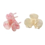 2 Pcs Acetic Flower Claw Clips for Thick Hair Thin Cute Hair Claw Clips7733