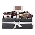 Hotel Chocolat The Large Chocolate Hamper 578g - Assortment of Milk, Dark and White Chocolates - Luxury Ribbon-Tied Gift Hamper