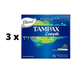 Tamponit Tampax Compak Super, 16 kpl. x 3 kpl.