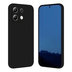 Tveinan Coque pour Xiaomi Redmi Note 13 4G (Pas pour 5G) Étui de Protection, Coque Silicone Liquide Ultra Mince Souple Cover TPU Fine Housse de Protection Antichoc Case pour Redmi Note 13 4G, Noir