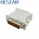 Adapter Beige Adaptateur DVI 24 + 5 mâle vers VGA femelle, noir et Beige, convertisseur de moniteur vidéo et de projecteur, connecteur adaptateur dvi vga