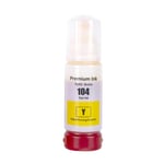 1x 104 Yellow Ink Refill Bottle 70ml Fits for Epson 104Y Compatible/non-OEM UK