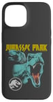 Coque pour iPhone 15 Jurassic World T-Rex Rock Band Distressed Logo