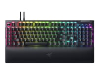 Razer Blackwidow V4 Pro - Tastatur - Bakgrunnsbelyst - Usb - Qwerty - Usa - Tastsvitsj: Razer Green