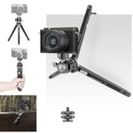 Koolehaoda Mini Tripod with Hook Design for Camera, iPhone, 360° Ball Head, Cold Shoe for Vlogging, DSLR Camera Video