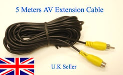 5M RCA AV Extension Cable for Reversing Parking Camera