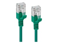 Microconnect - Nettverkskabel - Rj-45 (Hann) Til Rj-45 (Hann) - 2 M - U/Ftp - Cat 6A - Halogenfri, Uten Hindringer, Slank - Grønn