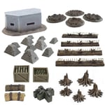 WWG World at War Full Trench System Battlefield Set – 28mm WW1 Terrain Scenery