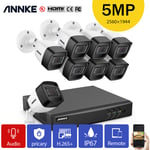 Sannce - annke Caméra de sécurité à domicile filaire 960p IP66 étanche pour la vidéosurveillance intérieure extérieure – 1 Caméra
