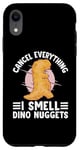 Coque pour iPhone XR Nugget de poulet dinosaure en peluche Amateur de pépites de