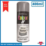 400ML LIGHT GREY COLOUR IT CAN GLOSS FINISH METAL WOOD PLASTIC SPRAY PAINT