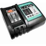 GTA - Chargeur de batterie de remplacement 14.4V-18V 5.0Ah pour taille-haie Makita DUR181Z taille-haie eu Plug DC18RC 3A (avec usb)