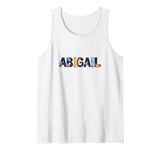 Cute ABIGAIL First Name Cat Text Kitten Mom Pet Owner Word Tank Top