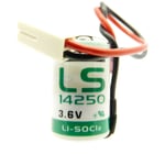 Pile LS14250 - 1/2AA - Lithium - 3.6V - 1200mAh + Connecteur