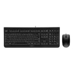 CHERRY DC 2000 keyboard Mouse included Office USB QWERTZ German Black