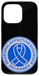 iPhone 13 Pro Seasonal Affective Disorder Awareness December Blue Ribbon Case