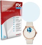 atFoliX 3x Protecteur d'écran pour Withings ScanWatch Light 37 mm clair