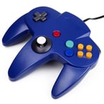 EMEBAY - Manette de Jeu Classique Gamepad Joystick pour Nintendo 64 N64 (Non Prise USB) - Bleu