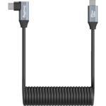 SmallRig 4792 USB-C Straight to USB-C Angled Coiled Data Cable