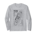 Planet Earth Solar System Planets You Are Here Astronomy Long Sleeve T-Shirt