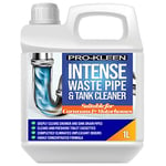 Pro-Kleen Intense Waste Pipe and Tank Cleaner For Caravans and Motorhomes (1 Litre) - Deeply Cleans Shower & Sink Drain Pipes - Cleans & Freshens Toilet Cassettes - Eliminates Unpleasant Odours