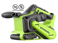 Greenworks 24V Belt Sander 75mm Brushless Skin in Tools & Hardware > Power Tools > Sanders