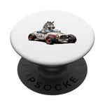 Rapide et sauvage : Zebra Racer PopSockets PopGrip Adhésif