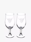 Selbrae House Highland Cow Craft Beer Glass, Set of 2, 383ml, Clear