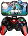 Mfi Manette De Jeu Sans Fil Bluetooth Pour Ios/Android,Iphone 15 14 13/Mini/Pro Max/12/11,Pour Samsung Galaxy,Nokia,Oppo,Google,Direct Play Rouge