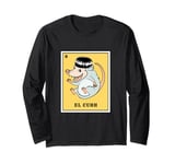 Mexican Bingo Game El Cuhh Funny Opossum Long Sleeve T-Shirt