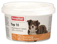 Beaphar Top 10, Hund, Blokk, Beinhelse, Generelle Helsefordeler, Universell, Vitamin A, Vitamin B1, Vitamin B12, Vitamin B2, Vitamin B6, Vitamin E