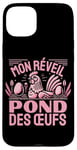 Coque pour iPhone 15 Plus Humour Poule Jardin Poules