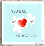 Valentines Day Card Husband Wife Boyfriend Girlfriend Partner Valentine's Puzzle