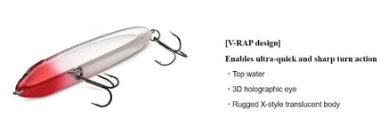 Rapala Popper Skitter V13 Floating Lure SKV13/RGH (8968)