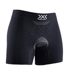 X-BIONIC Women Energizer 4.0 Light Padded Boxer Shorts - Opal Black/Arctic White, X-Large