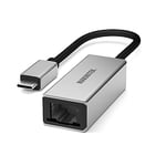 Câble Adaptateur USB C vers Ethernet - Marmitek UE24 - Connectez Thunderbolt au LAN - Connectez fermement Votre Mac à Un routeur - Connexion RJ45 Soit manquante - Convertisseur USBC