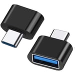 Mini Adaptateur USB-C vers USB, Connecteur pour MacBook Air, MacBook Pro, iMac, Mac mini - Noir - BOOLING