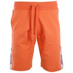 Moschino Mens Branded Tape Legs Orange Shorts material_cotton - Size Large