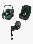 Maxi-Cosi Pebble 360 Pro and Pearl 360 Pro Car Seats with Familyfix 360 Pro Family Bundle, Essential Green