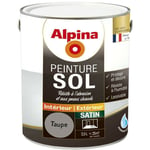 Alpina - Peinture Sol - Intérieur & Extérieur - Satin Couleur: Taupe - Conditionnement: 2.5L