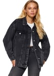 Jacka - ärtrock - kappa - kavaj Trendyol - TWOAW23CE00189 - Enkel oversized jacka med slagkrage damkappa